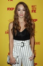 HOLLY TAYLOR at The Americans Season 5 Premiere in New York 02/25/2017
