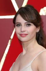 FELICITY JONES at 89th Annual Academy Awards in Hollywood 02/26/2017