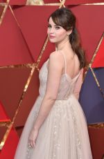 FELICITY JONES at 89th Annual Academy Awards in Hollywood 02/26/2017