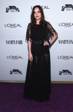 DAKOTA JOHNSON at Vanity Fair and L’Oreal Paris Toast to Young Hollywood in West Hollywood 02/21/2017