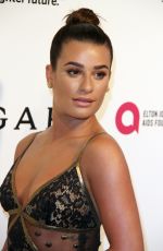 LEA MICHELE at 25th Annual Elton John Aids Foundation’s Oscar Viewing Party in Hollywood 02/26/2017