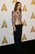 ISABELLE HUPPERT at Academy Awards Nominee Luncheon in Beverly Hills 02/06/2017
