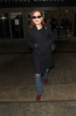 ISABELLE HUPPERT at LAX Airport in Los Angeles 02/03/2017