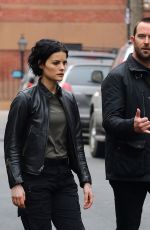 JAIMIE ALEXANDER  on the Set of 