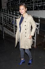 JAMIE CHUNG Leaves Madeo Restaurant in West Hollywood 02/17/2017