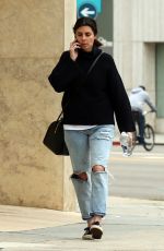 JAMIE LYNN SIGLER in Ripped Jeans Out in Los Angeles 02/27/2017