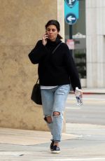 JAMIE LYNN SIGLER in Ripped Jeans Out in Los Angeles 02/27/2017