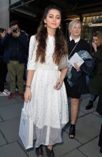 JASMNE THOMPSON at Bora Aksu Fashion Show at London Fashion Week 02/17/2017