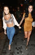 JEMMA LUCY and CHANTELLE CONNELLY Night Out in Newcastle 02/11/2017