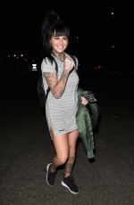 JEMMA LUCY Leaves Victoria Warehouse in Manchester 02/19/2017