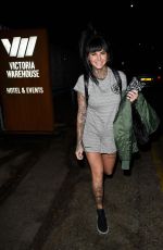 JEMMA LUCY Leaves Victoria Warehouse in Manchester 02/19/2017