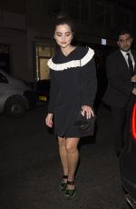 JENNA LOUISE COLEMAN at Pre-Bafta Dinner in London 02/10/2017
