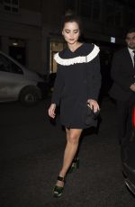 JENNA LOUISE COLEMAN at Pre-Bafta Dinner in London 02/10/2017