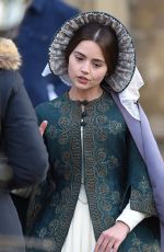 JENNA LOUISE COLEMAN on the Set of 