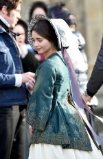 JENNA LOUISE COLEMAN on the Set of 