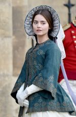 JENNA LOUISE COLEMAN on the Set of 