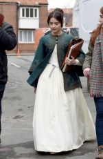 JENNA LOUISE COLEMAN on the Set of 