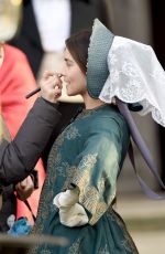 JENNA LOUISE COLEMAN on the Set of 