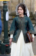 JENNA LOUISE COLEMAN on the Set of 