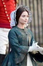 JENNA LOUISE COLEMAN on the Set of 