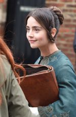 JENNA LOUISE COLEMAN on the Set of 