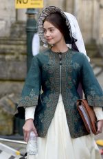 JENNA LOUISE COLEMAN on the Set of 