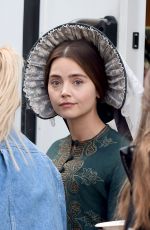 JENNA LOUISE COLEMAN on the Set of 