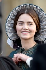 JENNA LOUISE COLEMAN on the Set of 