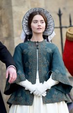 JENNA LOUISE COLEMAN on the Set of 