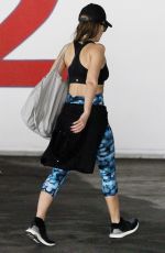 JESSICA ALBA in Tights at a Gym in Los Angeles 02/04/2017