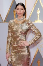 JESSICA BIEL at 89th Annual Academy Awards in Hollywood 02/26/2017