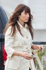 JESSICA BIEL Out and About in Santa Monica 02/06/2017