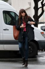 JESSICA BIEL Shopping at Wilshire Boulevard in Los Angeles 02/07/2017