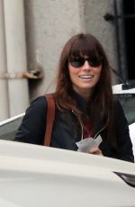 JESSICA BIEL Shopping at Wilshire Boulevard in Los Angeles 02/07/2017