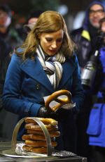 JESSICA CHASTAIN on the Set of 