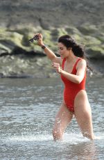 JESSICA CUNNINGHAM in Swimsuit at a Beach in Tenerife 12/27/2016