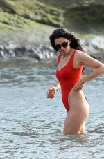 JESSICA CUNNINGHAM in Swimsuit at a Beach in Tenerife 12/27/2016