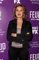 JESSICA LANGE at Feud Tastemaker Dinner in New York 02/13/2017