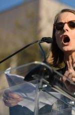 JODIE FOSTER Speaks at United Voices Rally against Trump