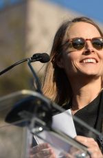 JODIE FOSTER Speaks at United Voices Rally against Trump