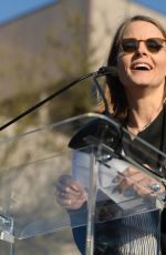 JODIE FOSTER Speaks at United Voices Rally against Trump