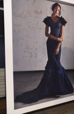 JOURDAN DUNN at Zac Posen Fashion Show at New York Fashion Week 02/14/2017