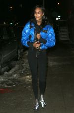 JOURDAN DUNN Leaves La Perla Fashion Show in New York 02/09/2017