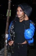 JOURDAN DUNN Leaves La Perla Fashion Show in New York 02/09/2017