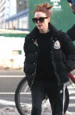 JULIANNE MOORE Out in  New York 02/11/2017