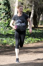 JULIE BOWEN Out Running at a Park in Los Angeles /02/04/2017