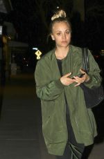 KALEY CUOCO Out for Dinner in Hollywood 02/02/2017