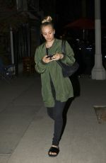 KALEY CUOCO Out for Dinner in Hollywood 02/02/2017