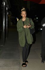 KALEY CUOCO Out for Dinner in Hollywood 02/02/2017