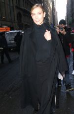 KARLIE KLOSS Arrives at Calvin Klein Fashion Show in New York 02/10/2017